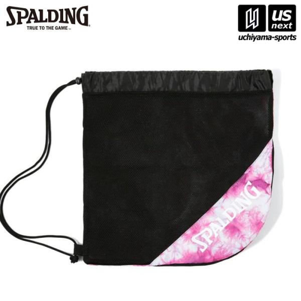 /メーカー スポルディング/品名 ボールナップサック タイダイオーセンティック ピンク/品番 50-014TP/サイズ W39×H39/カラー ブラック×ピンク/素材 ポリエステル/抗菌防臭機能/5〜7号球のバスケットボールが収納可能/ボー...