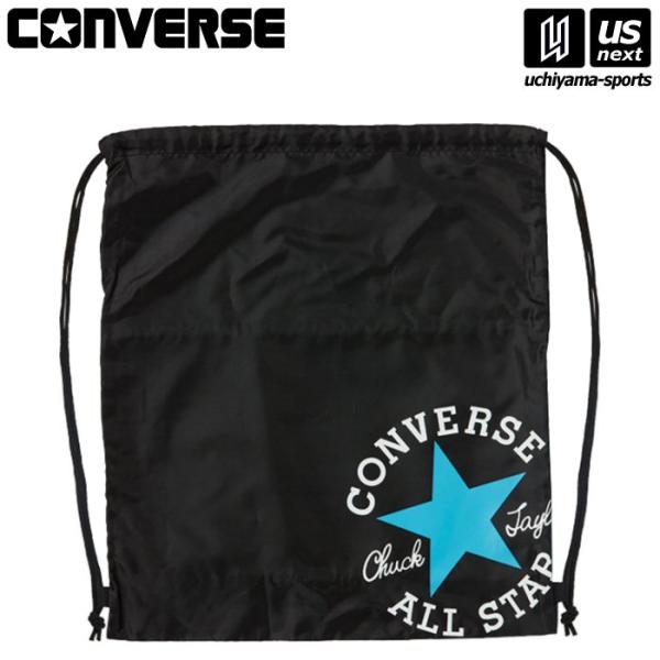 /メーカー コンバース（ CONVERSE ）/品名 ナップサック（L）/品番 C2255092/カラー 1922（ブラック×サックス）/サイズ W47cm×H52cm/重量 110g/素材 ポリエステル/生産国 中国/サイドにファスナー付...