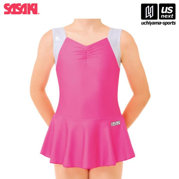 /メーカー ササキ/品名 ジュニア用スカート付きレオタード/品番 J-7324S/サイズ JM JL JO/素材 ツーウェイトリコット、ツーウェイトリコット・ハイパーメタリック箔加工/商品説明胸元のシャーリングと肩の箔生地が差をつける、かわ...