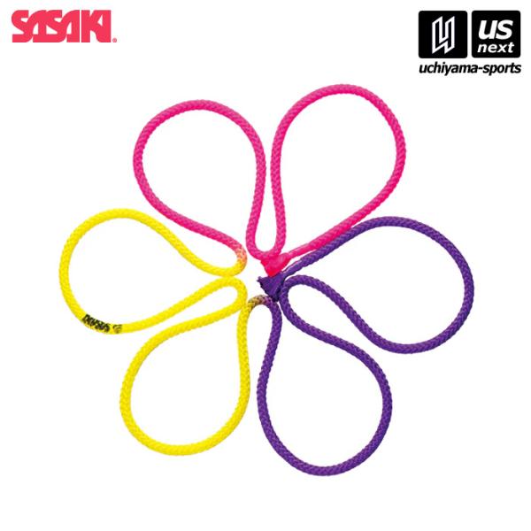 /メーカー ササキ /品名 3色ロープ /品番 M280GF  /サイズ 長さ3m、径1cm /素材 ナイロン /商品説明 F.I.G.（国際体操連盟）認定品 ※こちらの商品はメーカーお取り寄せになります。メールにて発送日のご連絡をさせてい...