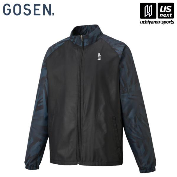 ゴーセン ユニ ウィンドウォーマージャケット(裏起毛)ブラック 沖縄配送不可 [取り寄せ][自社](メール便不可) GOSEN（ゴーセン） 【物価高応援クーポン配布中】ゴーセン ユニ
