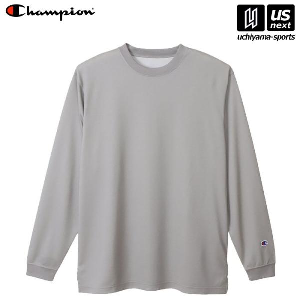 11/10まで！Chacott BALANCE グレー ジップアップ長袖ウェア Champion（チャンピオン） C3-XS491 メンズ 長袖Tシャツ LONG SLEEVE T
