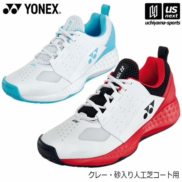/メーカー ヨネックス（YONEX） /品名 パワークッション106（POWER CUSHION 106） /品番 SHT106 /カラー 063（ホワイト/サックス） 114（ホワイト/レッド） /素材 アッパー：人工皮革＋合成繊維＋合成...