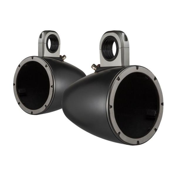 キッカーマリンタワースピーカー新品 ブラックLEDタワーバーウェイク艇 usa-audio_43kmtes8b
