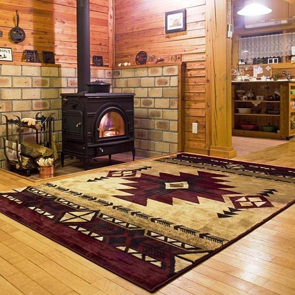 ラグマット おしゃれ リビング ダイニング 民族系 デザイン ネイティブ 柄 インディアン カーペット ポイント2倍 送料無料 Lic Dwj 064 うさぎ屋 資材 Diy館 通販 Yahoo ショッピング