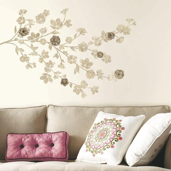 ウォールステッカー 花 リアル おしゃれ 立体的 植物 レトロ アンティーク風 セピア はがせる シール式 ポイント2倍 Lic Rmt 042 うさぎ屋 資材 Diy館 通販 Yahoo ショッピング