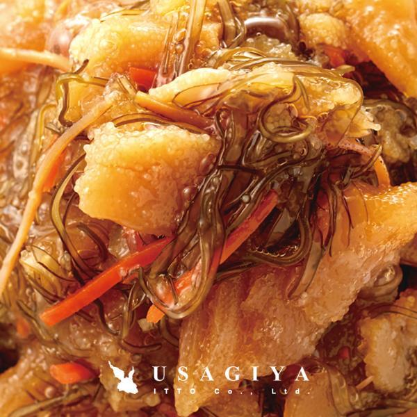 ■原材料名数の子（ロシア）、昆布、人参、砂糖、還元澱粉糖化物、醤油、蛋白加水分解物、かつおエキス、発酵調味料、いか、醸造酢/酒精、調味料（アミノ酸等）、増粘剤（キサンタンガム）、酸味料、保存料（ソルビン酸K）、（一部に小麦・大豆・いかを含む...