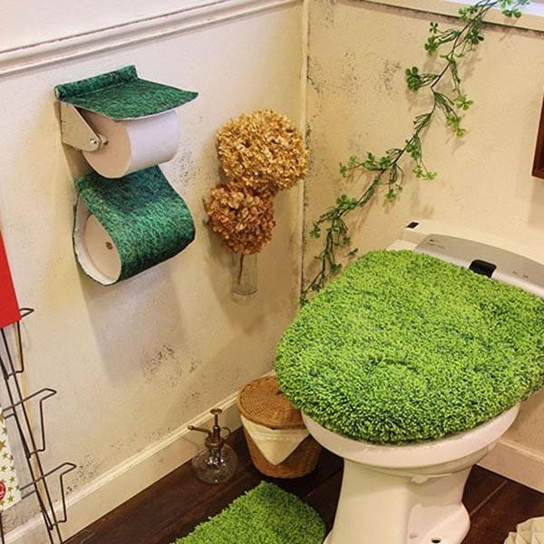 トイレットペーパーカバー 癒しグリーン 緑 ナチュラルデザイン