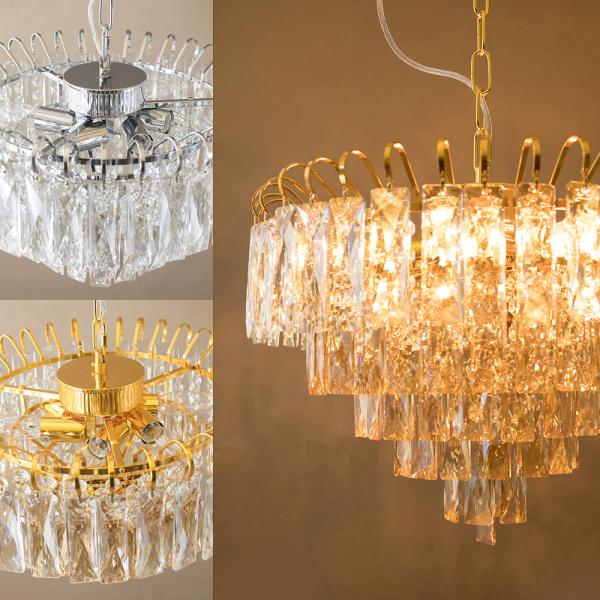 シャンデリア 6灯 led 電球 対応 おしゃれ モダン シルバー 銀
