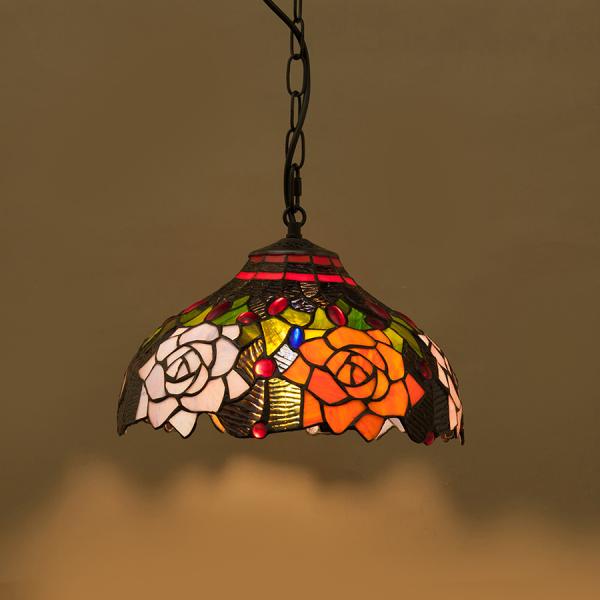 ペンダントライト ステンドグラス LED 北欧 照明器具 ガラス