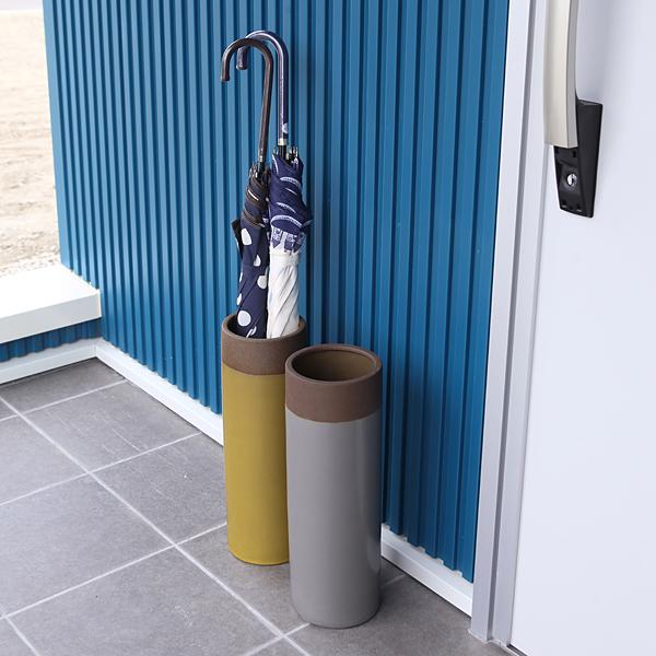 傘立て スリム 陶器 おしゃれ 屋外 外置き 北欧 傘たて 筒状 円柱形 黒 ブラック 青 ブルー グレー 赤 レッド ホワイト 白 イエロー 黄色 うさぎ屋 株式会社一兎 通販 Paypayモール