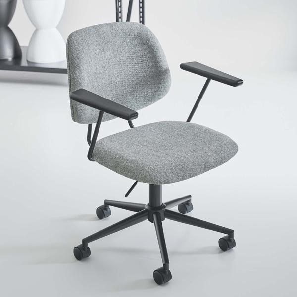 東谷 デスクチェア 事務椅子 オフィスチェアー 回転 キャスター付き 肘