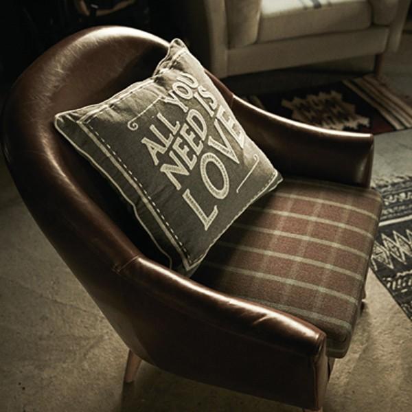 東谷 クッション 45×45cm アメリカン 英字 文字 英語 おしゃれ