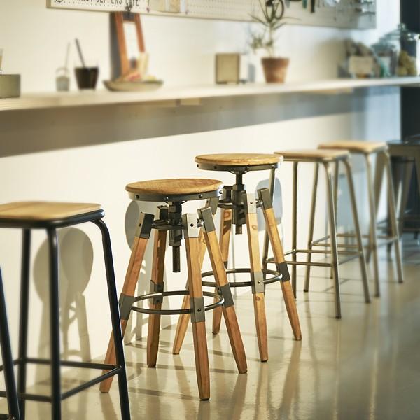 3.【高さ調節可能】カウンタースツール 楽天市場】ハイスツール [ ハイチェア カウンター椅子 高さ調節 回転式