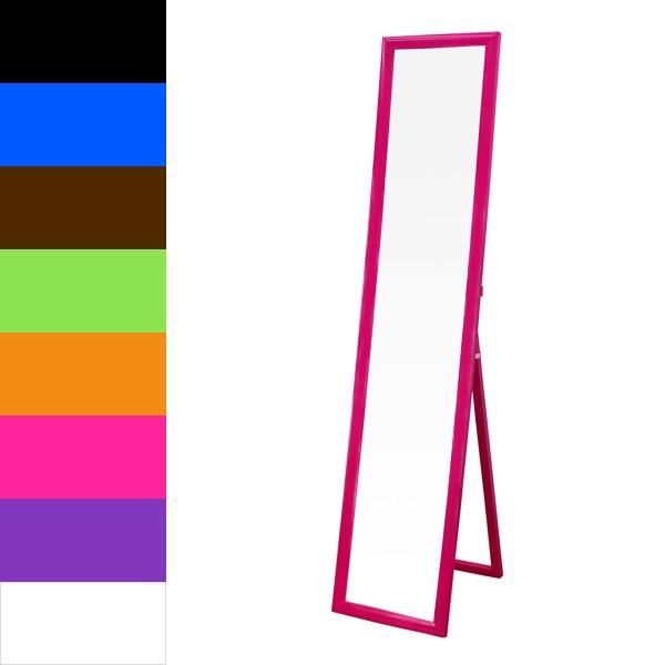 スタンドミラー 姿見鏡 ピンク パープル 紫 ホワイト 白 : うさぎ屋
