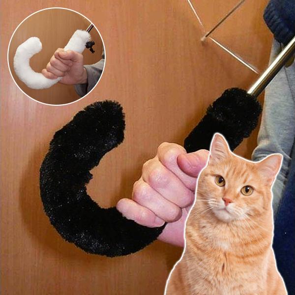 傘 カバー 柄 持ち手 猫 かわいい おしゃれ 黒 ブラック 白 ホワイト しっぽ ネコのしっぽ モチーフ デザイン 尻尾 ねこ ネコ 傘の柄カバー 区別 目印 白猫 黒猫 Gto うさぎ屋 株式会社一兎 通販 Yahoo ショッピング
