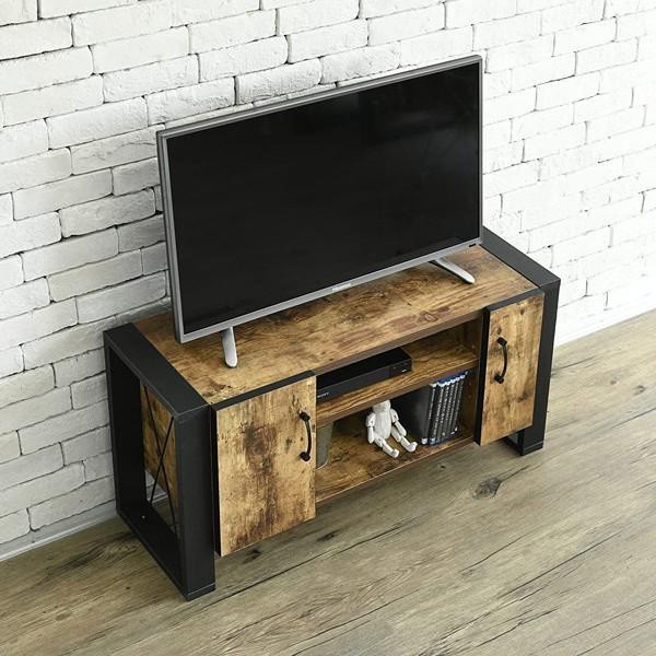 JK-PLAN（ジェイケイ・プラン） テレビ台 木目 アイアン 鉄製 TVボード