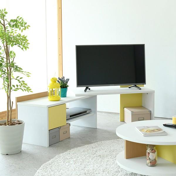 テレビ台 Tv台 コーナー 伸縮 変形 ローボード 引き出し ローデスク かわいい おしゃれ イエロー 黄色 北欧テイスト 女性 ガーリー フェミニン Buyee Buyee Japanese Proxy Service Buy From Japan Bot Online