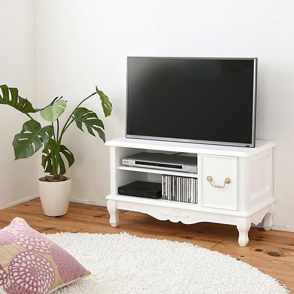 JK-PLAN（ジェイケイ・プラン） テレビ台 80 姫系家具 ホワイト ロココ