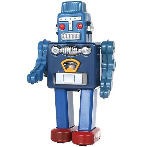 ブリキ おもちゃ ロボット 青 ブリキの玩具 ぜんまい オモチャ うさぎ屋 株式会社一兎 通販 Paypayモール