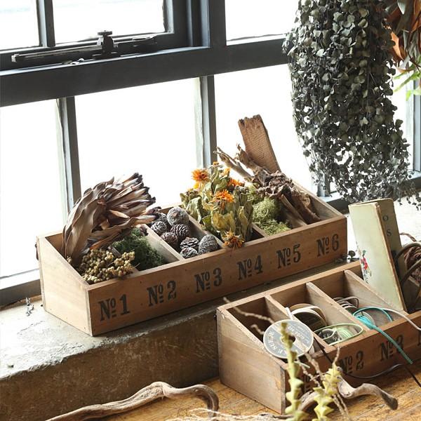 収納ボックス 木箱 仕切り トレー トレイ ケース 入れ物 小物入れ 天然木 インテリア 収納 おしゃれ アンティーク うさぎ屋 株式会社一兎 通販 Paypayモール