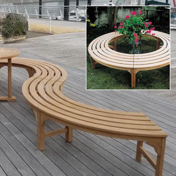 ■サイズ外寸：W1730×H420×D1000mm内径：直径600mm■重量16.7kg■素材チーク、無塗装■生産国インドネシア■備考単体で使用する場合、加重により不安定になることがあります。アンカー等で地面に固定してご使用下さい。※1台＝...