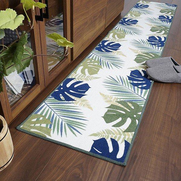 キッチンマット 240 おしゃれ 滑り止め 西海岸 ハワイ モンステラ リゾート おしゃれ 葉っぱ 植物 グリーン Lic Kku 003 うさぎ屋 株式会社一兎 通販 Yahoo ショッピング