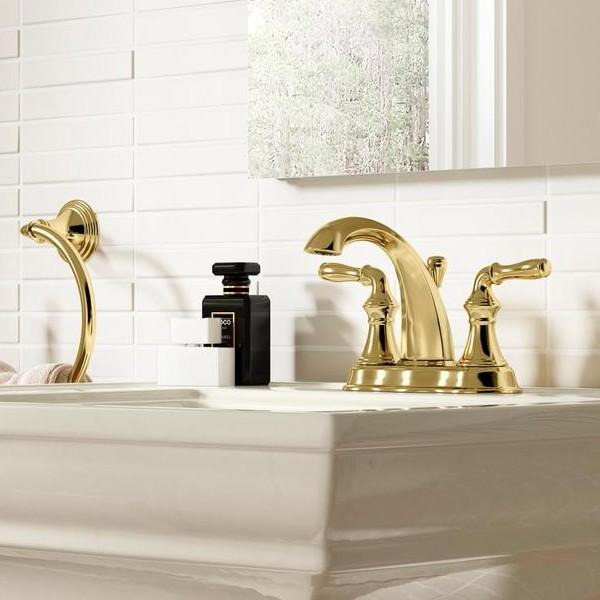 KOHLER 水栓 蛇口 ハンドル ダブル ゴールド 金色 部品 交換 KOHLER 水栓 蛇口 ハンドル ダブル ゴールド 金色 部品 交換