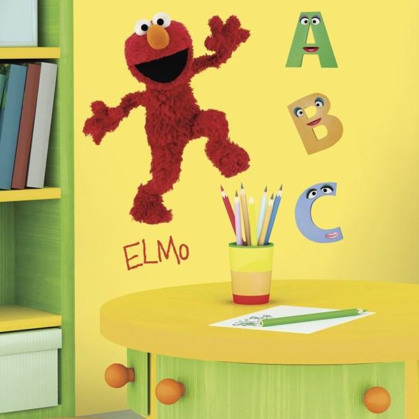 ウォールステッカー エルモ アルファベット A B C きれいに剥がせる うさぎ屋 株式会社一兎 通販 Paypayモール
