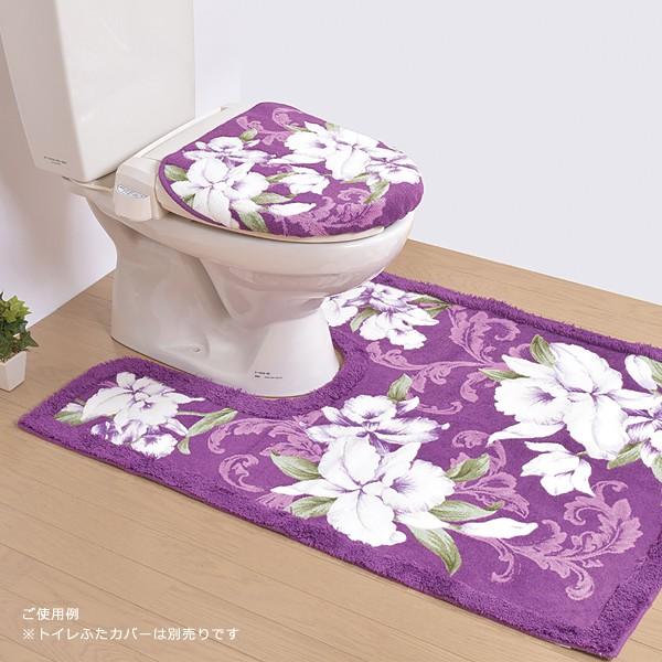 トイレマット 花柄 緑 グリーン 紫 パープル おしゃれ 北欧 高級感 エレガンス 上品 日本製 抗菌 防臭 滑り止め Buyee Buyee บร การต วกลางจากญ ป น ซ อจากประเทศญ ป น
