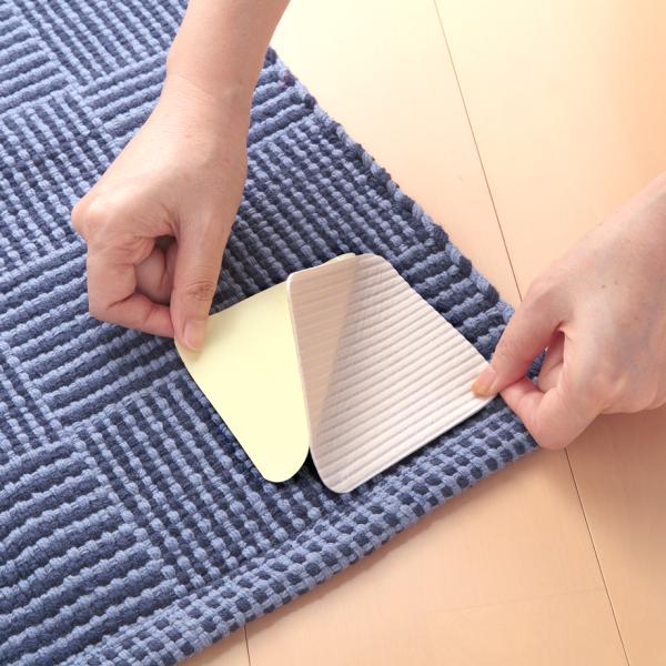 サンコー 滑り止めシート 床材 ラグ 敷き物 ジョイントマット 固定