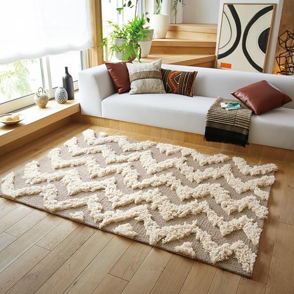 ラグ 日本製 国産 おしゃれ 東リ 北欧 ラグマット 幾何学 模様 デザイン アーバン スタイリッシュ うさぎ屋 株式会社一兎 通販 Paypayモール