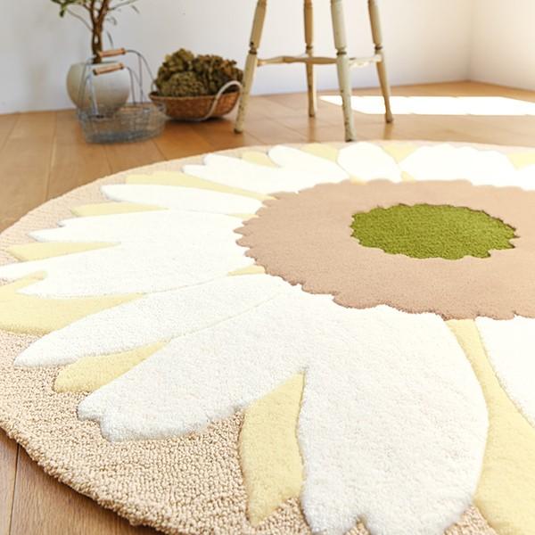 ラグ おしゃれ 東リ ラグマット 花柄 花 かわいい 丸型 円形 ガーベラ フェミニン ガーリー Lic Tol Rug 026 うさぎ屋 株式会社一兎 通販 Yahoo ショッピング