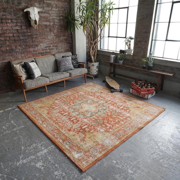 ヴィンテージラグ約200cm x 127cm Artistic Blue Persian Motif Rug 160×230 – KANADEMONO