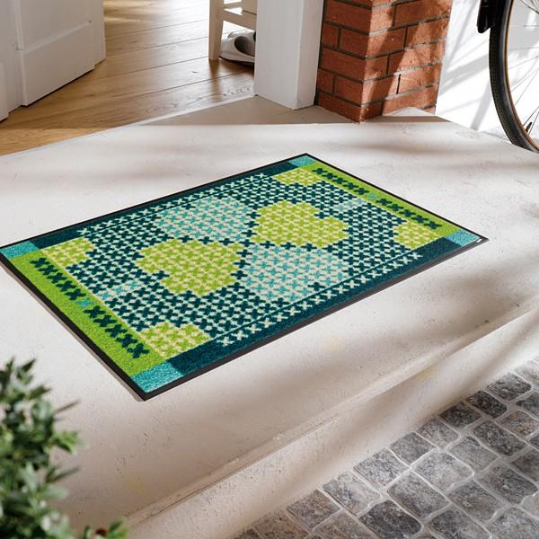 クリーンテックス・ジャパン 洗える ラグ クローバー 四葉 50×75cm