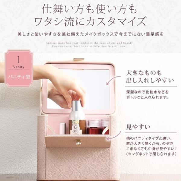 コスメボックス 化粧品 収納 ボックス メイクボックス 鏡付き ミラーつき 三面鏡 ボトル収納 携帯 持ち運び Buyee Buyee 日本の通販商品 オークションの代理入札 代理購入