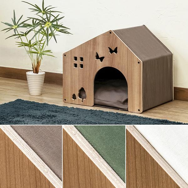 ペットハウス 室内用 犬用 小型犬 犬小屋 ドッグハウス かわいい おしゃれ 家型 形 インテリア 木目 クッション 座布団 トイプードル パグ チワワ ポメラニアン Skb Sh17 うさぎ屋 株式会社一兎 通販 Yahoo ショッピング