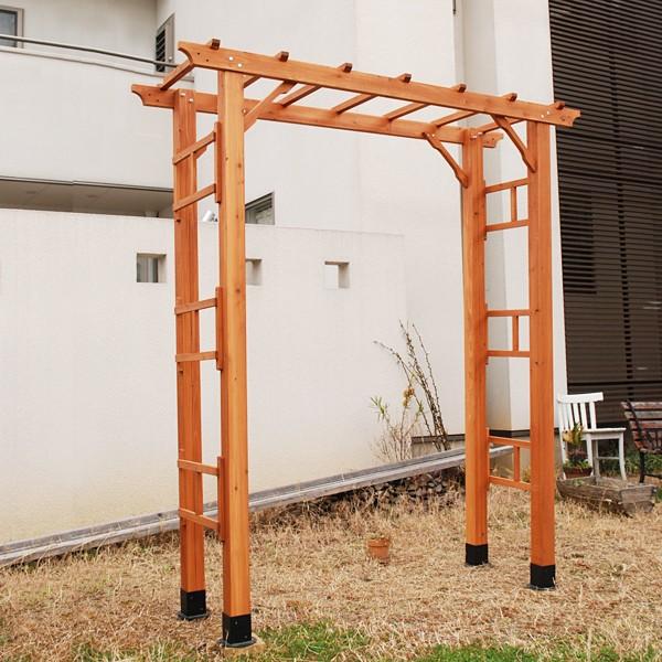 パーゴラ ガーデンアーチ 木製 門 ゲート ガーデニング 園芸 : うさぎ