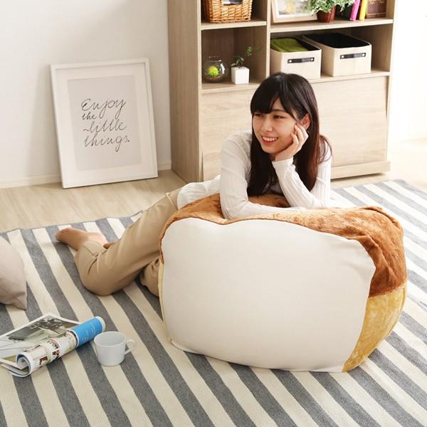 ビーズクッション 食パン かわいい おしゃれ インテリア 洗える カバー