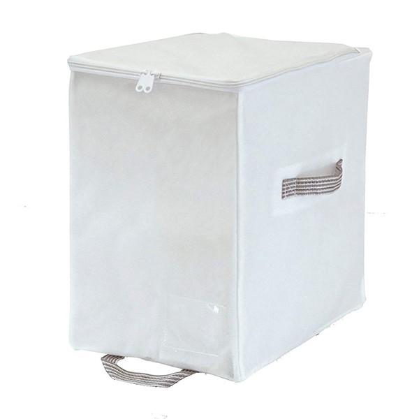 収納袋 服 衣類 取っ手 ファスナー チャック 不織布 クローゼット シンプル 白 ホワイト Toh うさぎ屋 株式会社一兎 通販 Yahoo ショッピング