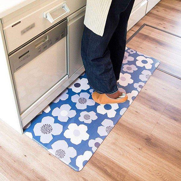 キッチンマット 拭ける 1 北欧 おしゃれ 撥水 燃えにくい クッション性 ツリー 木 キッチン ドット フラワー 花柄 ナシ 梨 果物 Toh うさぎ屋 インテリア Diy 通販 Yahoo ショッピング