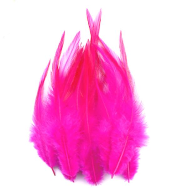 鳥毛 ピンク 長さ:14cm 18本程度入っています (UZ71) : うさぎのインク