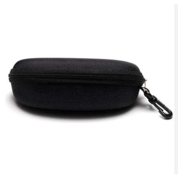 外側を布地調の樹脂で覆われたサングラス用のセミハードケースです