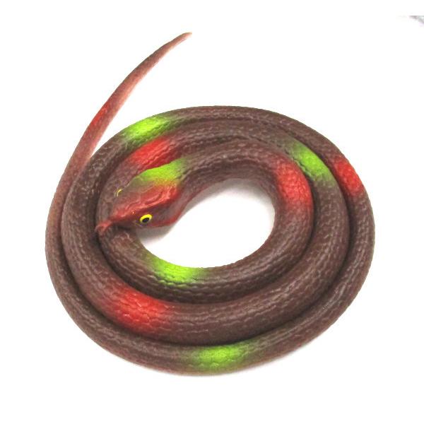 信憑 へび ゴム製 80cm いたずらグッズ 蛇 ヘビ 赤茶 裏白 鳥対策 猿対策 Z51 おもちゃ