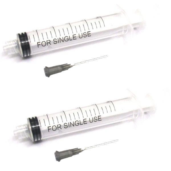 計量用 シリンジ 10ml (本体+ニードル)x2セット 計量注入器 プラモデル