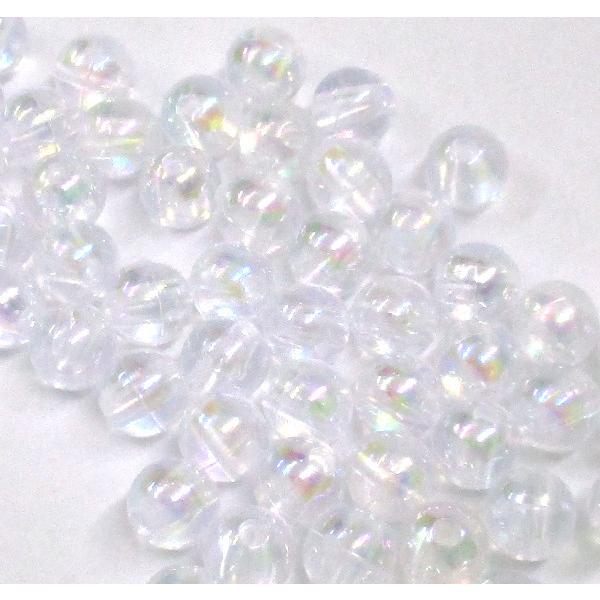 オーロラビーズ 6mm クリア 20個入 (01CL-S12) : うさぎのインク屋さん