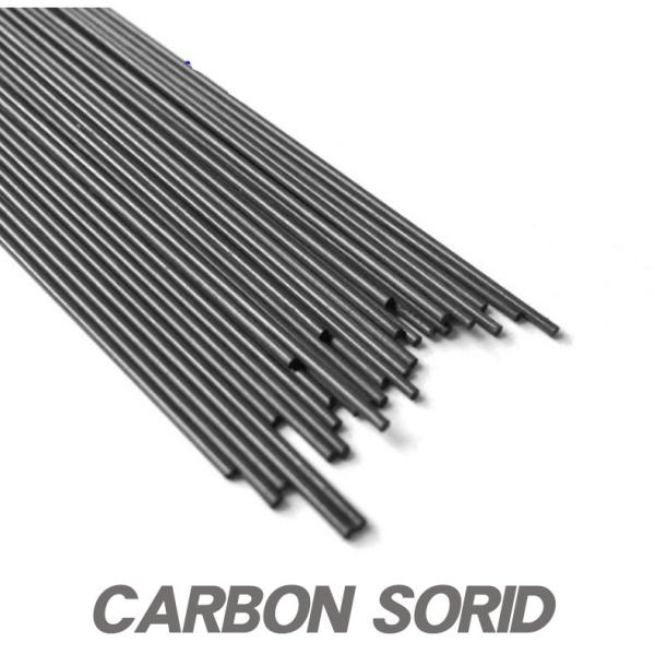 カーボンソリッド 丸棒 500mmx直径0.8mm  1本
