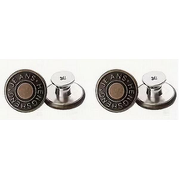 ボタン メタルジーンズ 用 16mm 2個 縫わない 釘不要 取り外し可能なメタルジーンズボタン 交換修理 リベット