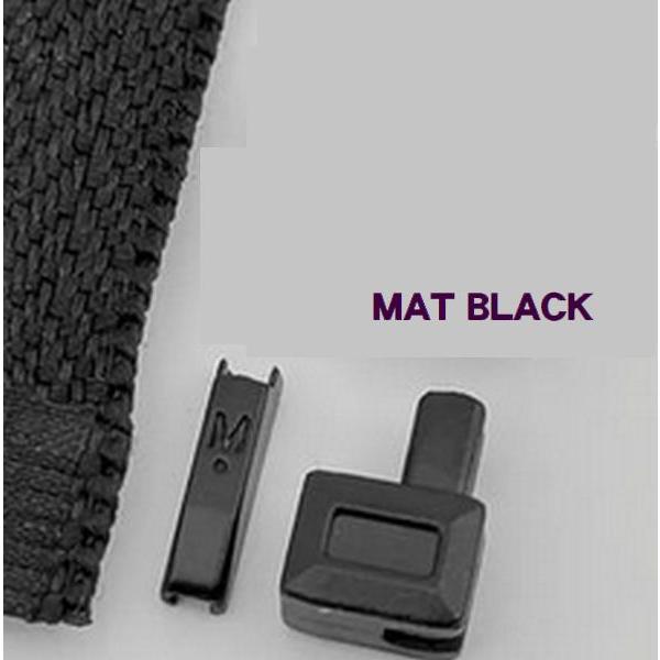 ファスナー 開具セット #5 マットブラック 箱棒 蝶棒 1セット ジッパー (W12B)