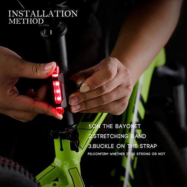 高輝度COB LED使用のテールライトです自転車のシートポストなどに付属のOリングで取付できますPCなどからのUSB充電２時間程度で最大12時間の使用が可能ですUSBポートは、本体の裏面にあります電源ボタンを2秒ほど押すと点灯します点灯→点...